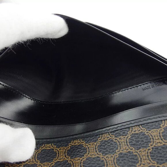 CELINE wallet macadam beige PVC ?~ leather Authentic used - Picture 8 of 8